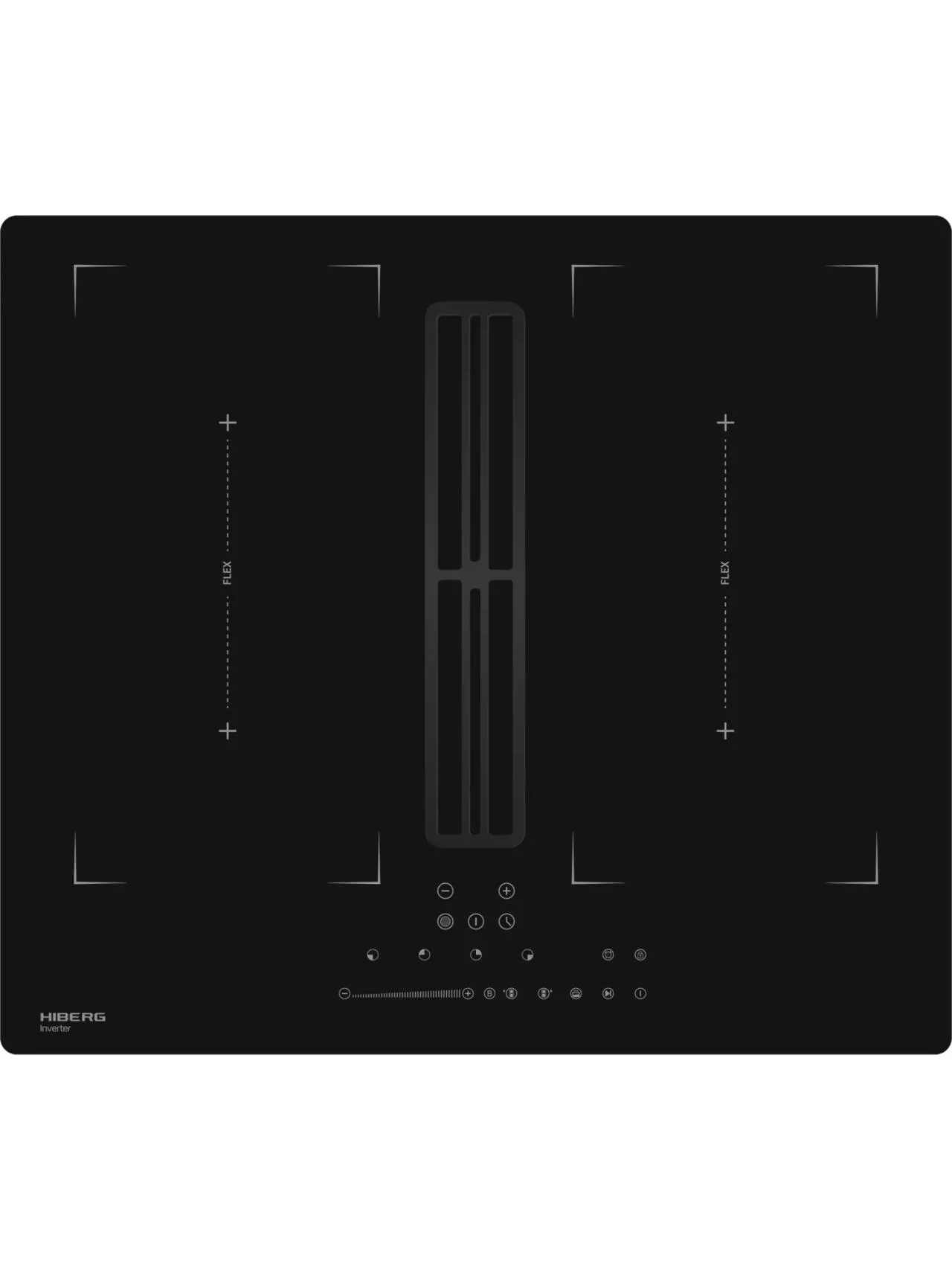 Индукционная варочная поверхность HIBERG с вытяжкой i6-VM8 B (60см, инверторная) RU